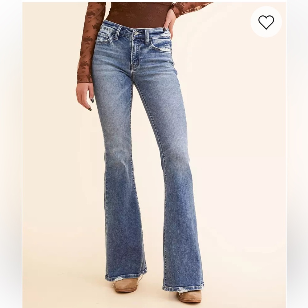 Flying Monkey Light Blue Flare Jeans